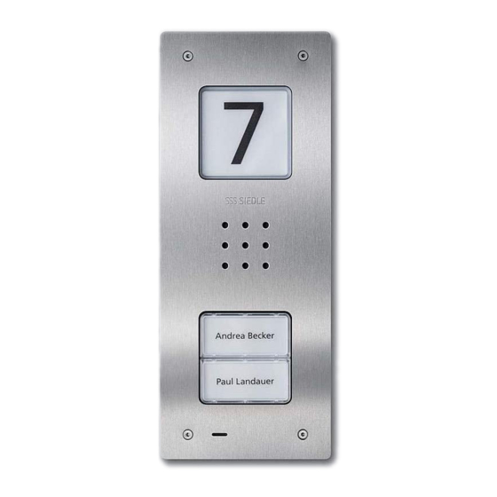 SSS Siedle CA 812-1 Product Information