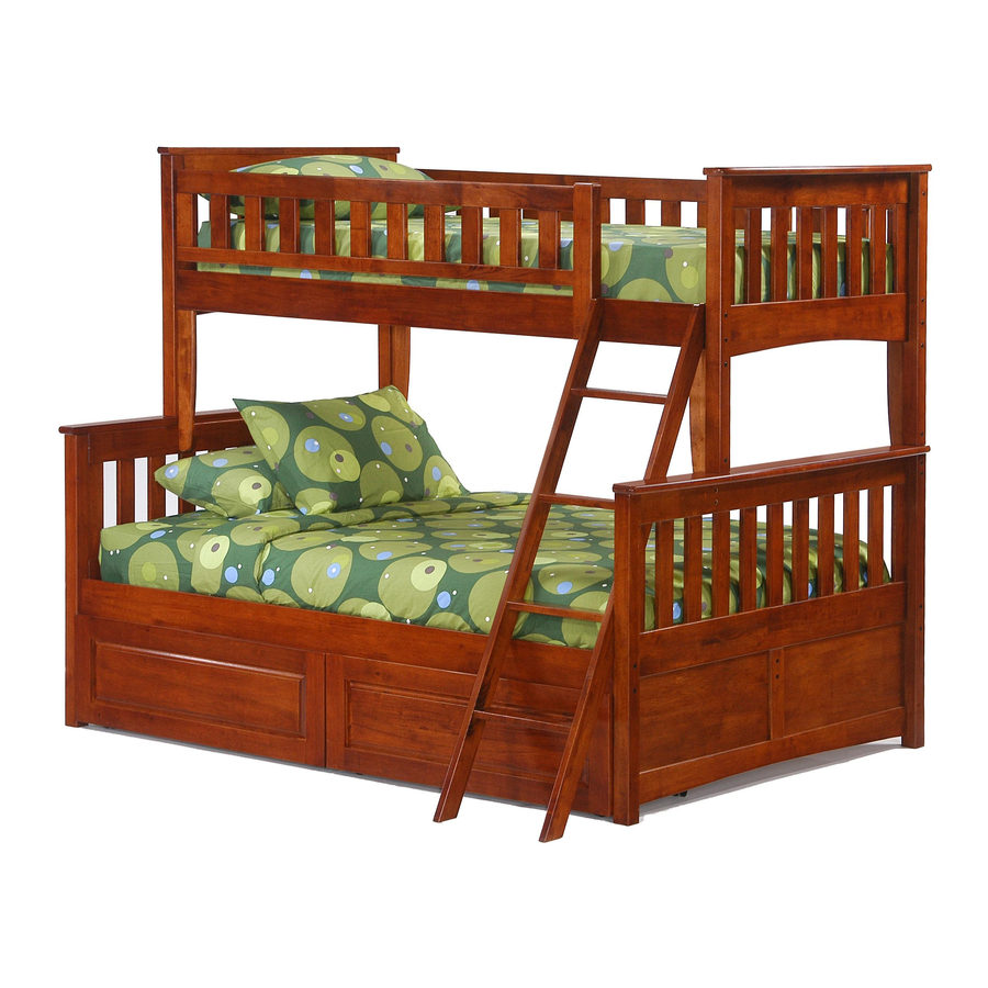 Night & Day Furniture Ginger Twin Full Bunk Bed Manuals