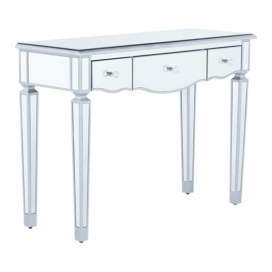 Lifestyle Furniture Paris Console Table Assembly Instruction Manual