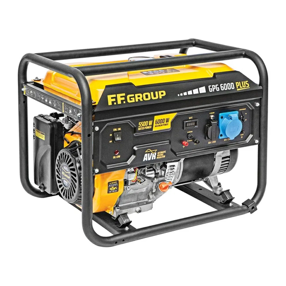 F.F. Group GPG 3000 PLUS Original Instructions Manual