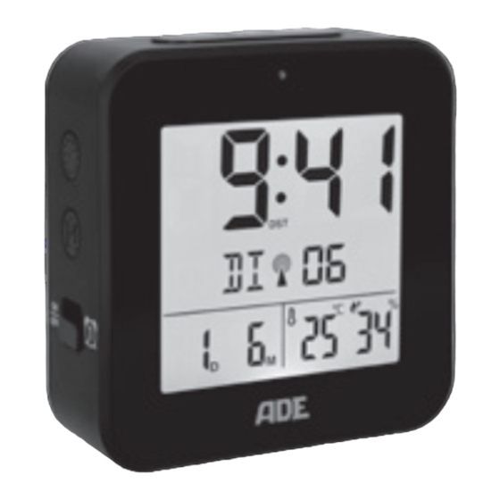 User Manuals: ADE CK 2310-1 Alarm Clock