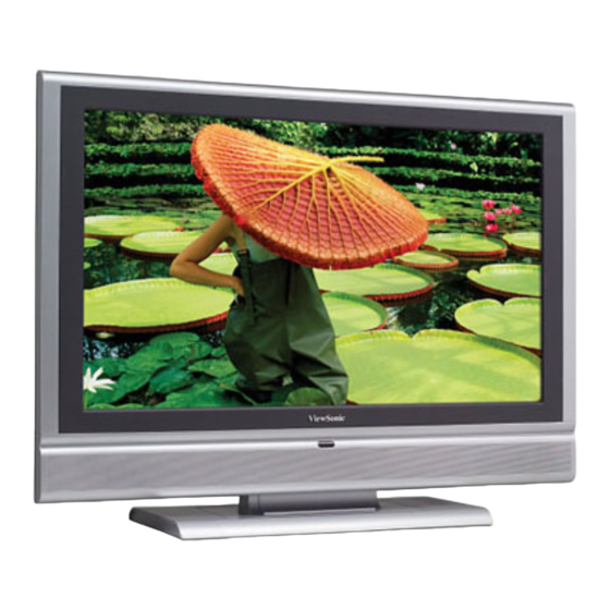 ViewSonic N3760W - NextVision - 37" LCD TV User Manual