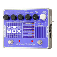 Electro-Harmonix VOICE BOX Quick Start Manual