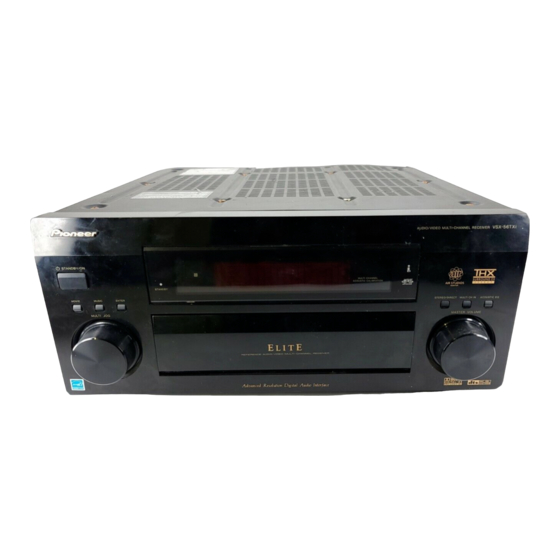 Pioneer VSX-56TXi Operating Instructions Manual