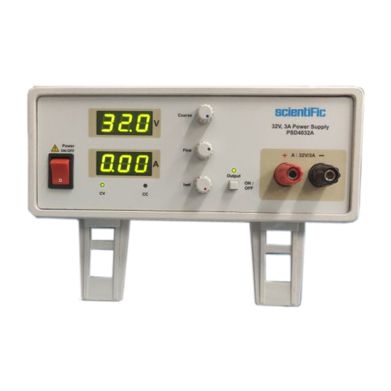 Scientific PSD4032A User Manual
