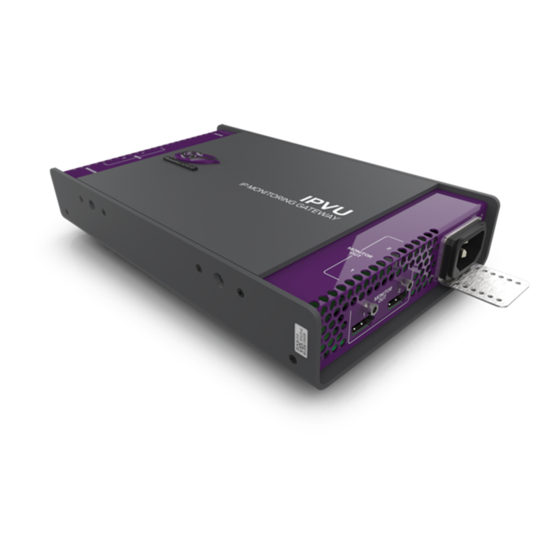 Belden Grass Valley IPVU Installation Manual