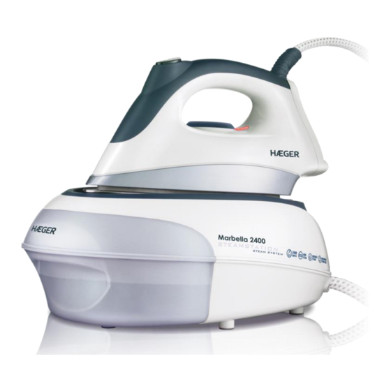 User Manuals: HAEGER Marbella Steam Generator Iron