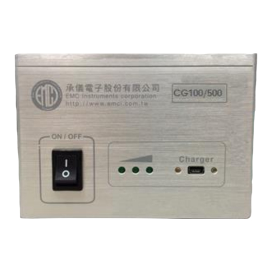 User Manuals: EMC CG 100 Inverter