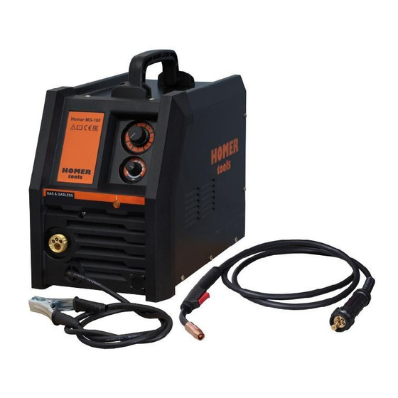 HOMER tools MG-160 Manuals