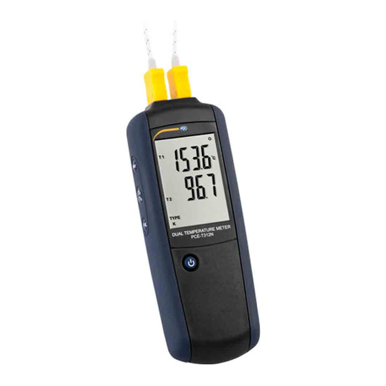 PCE Instruments PCE-T312N User Manual