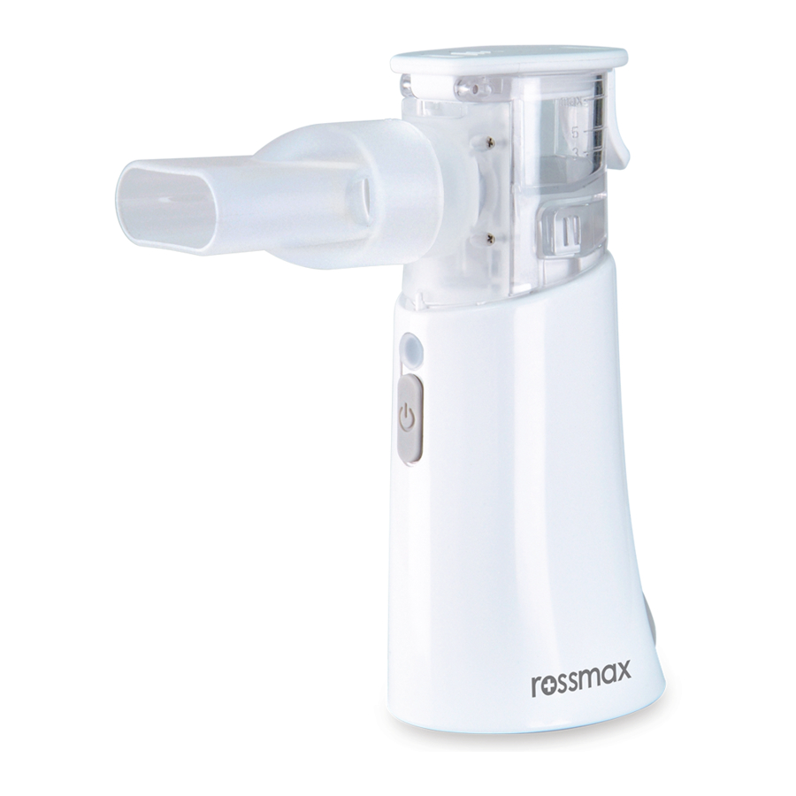 Rossmax NC200 - Mesh Nebulizer Manual