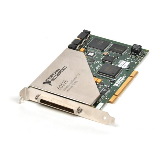 NI DAQ 6052E User Manual