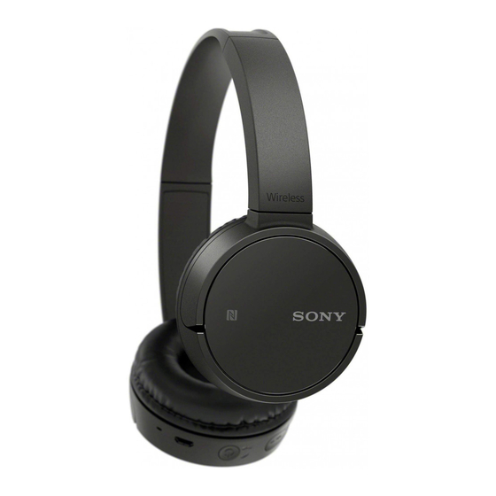 Sony MDR-ZX220BT Reference Manual