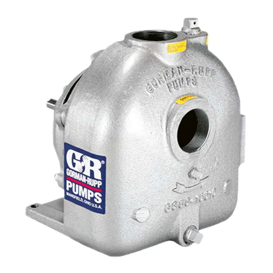 GORMAN-RUPP PUMPS 06D1-GA Installation, Operation, And Maintenance Manual With Parts List