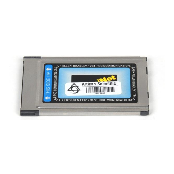 Rockwell Automation Allen-Bradley ControlNet 1784-PCC Installation Instructions Manual