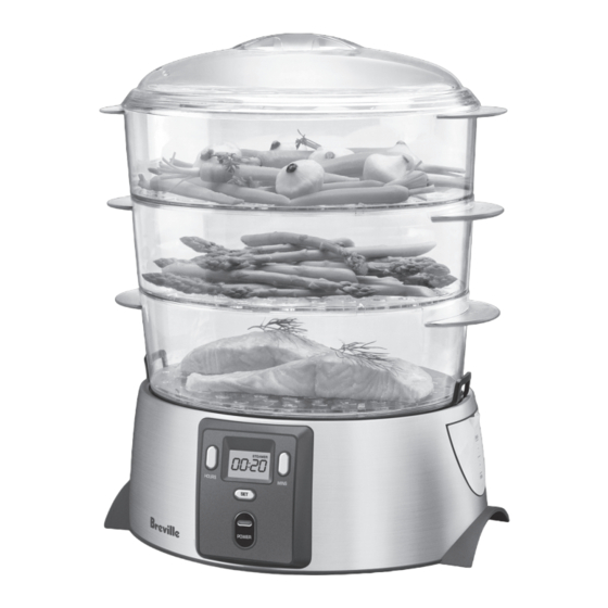Breville FOOD STEAMER / CUISEUR  VAPEUR BFS600XL Instruction Booklet