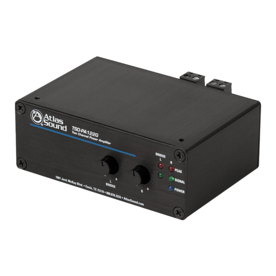 Atlas IED TSD-PA122G Owner's Manual