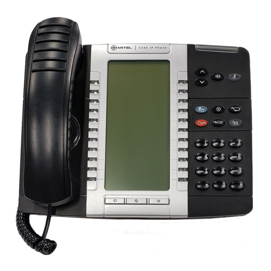 Mitel 5340 IP - IP Phone Quick Reference Guide