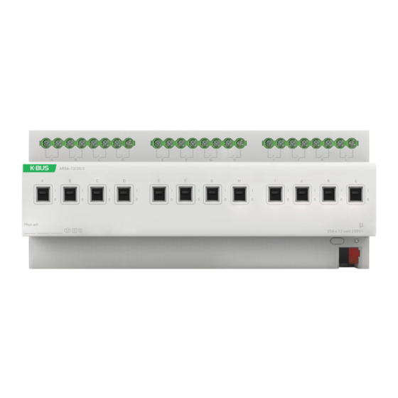 K-BUS ARSA-04/16.S Manuals