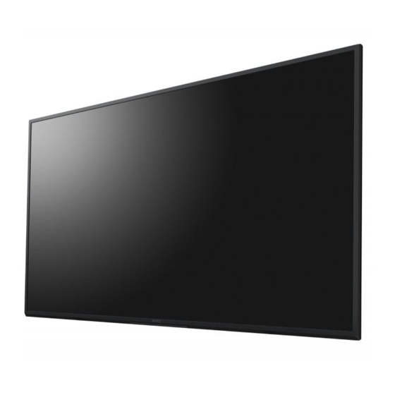 Sony BRAVIA FW-75BZ30J Setup Manual