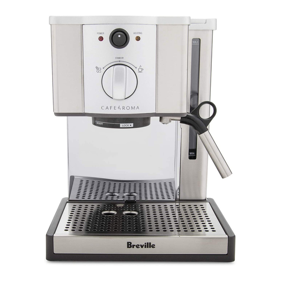 Breville Café Roma Instructions For Use Manual