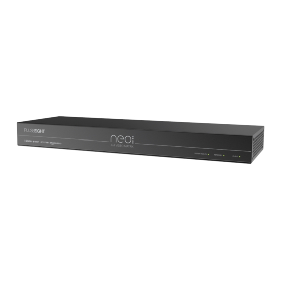 Pulse-Eight neo 4*4 Video Matrix Product User Manual
