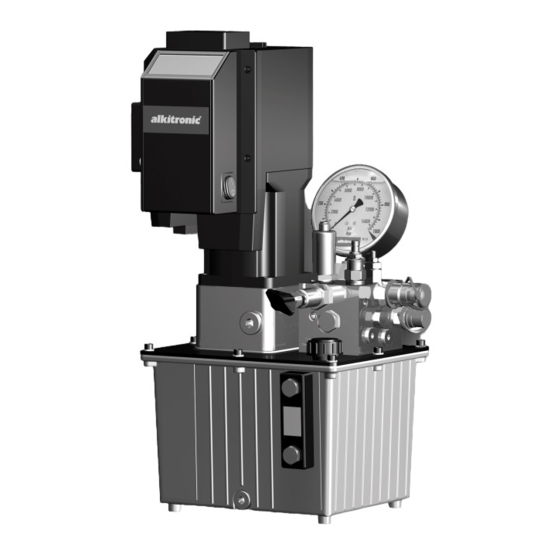 User Manuals: alkitronic VELOX Electric Hydraulic Pump