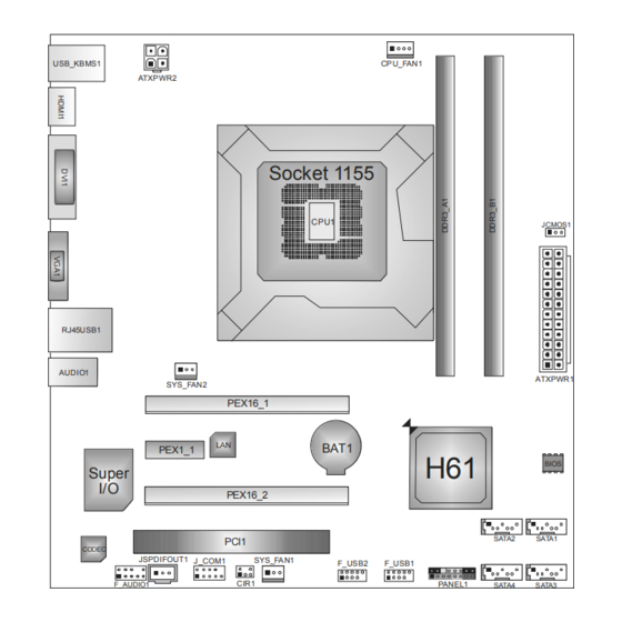 Biostar TH61U3+ Manuals