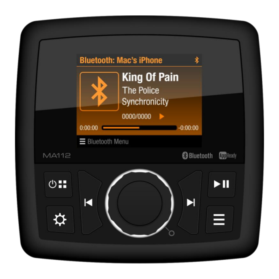 Marine Audio MA112 Manuals