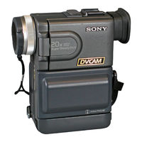SONY DVCAM DSR-PD1 Operating Instructions Manual