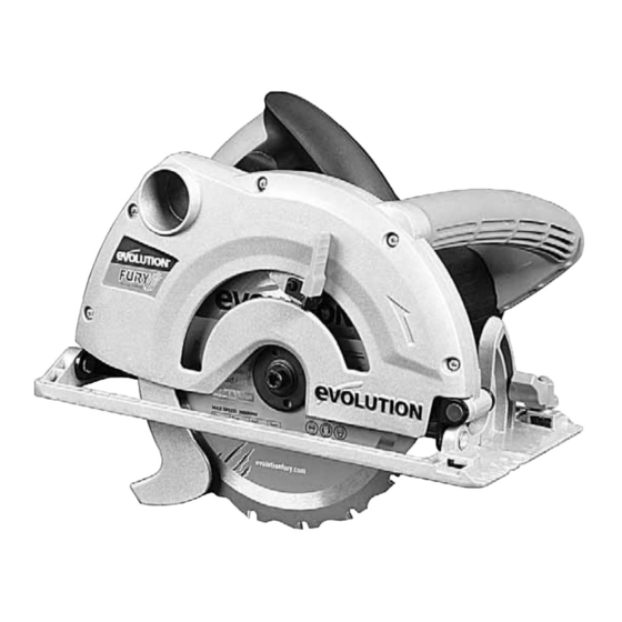 Evolution Fury Original Instructions Manual