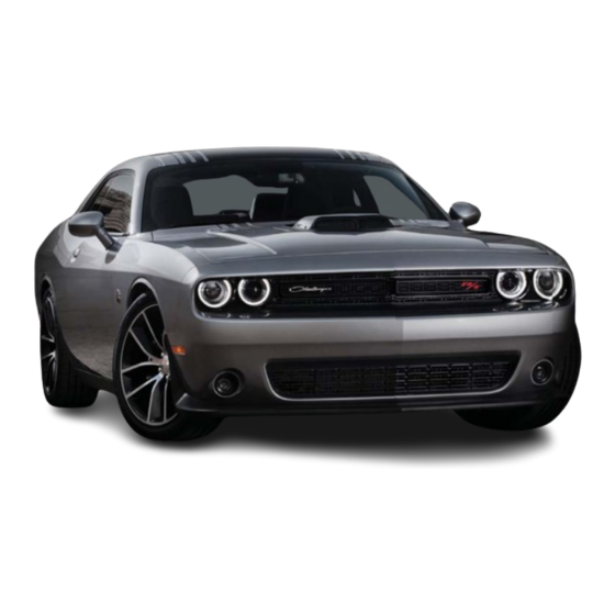Dodge CHALLENGER 2017 Quick Reference Manual