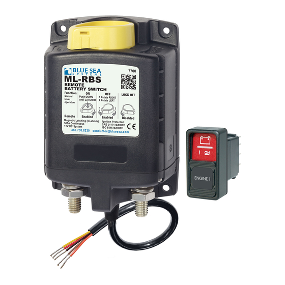 Blue Sea Systems 7700B Manual