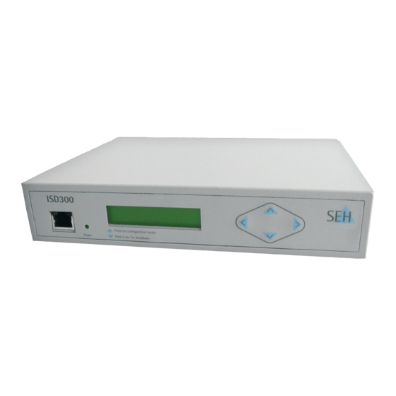 SEH ISD300 User Manual