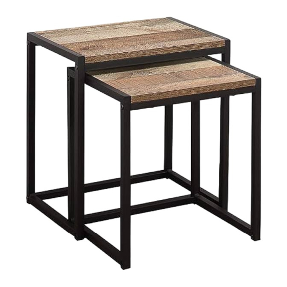 Birlea URBAN NEST OF TABLES Assembly Instructions