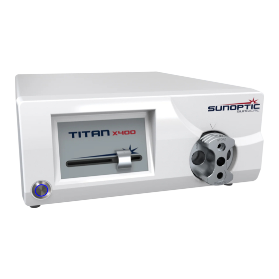 Sunoptic Surgical Titan 400 Service Manual