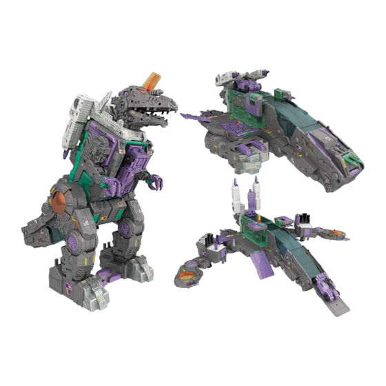 Hasbro Transformers Titans Return Titan Master Decepticon Necro & Full-Tilt & Trypticon Assembly Instructions