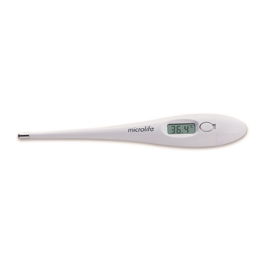 Microlife MT 16F1 - Digital Thermometer Manual