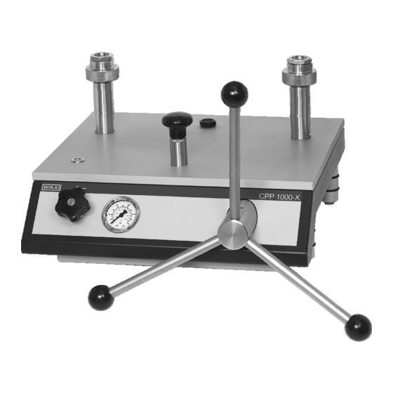 WIKA CPP 1000-X Operating Instructions Manual
