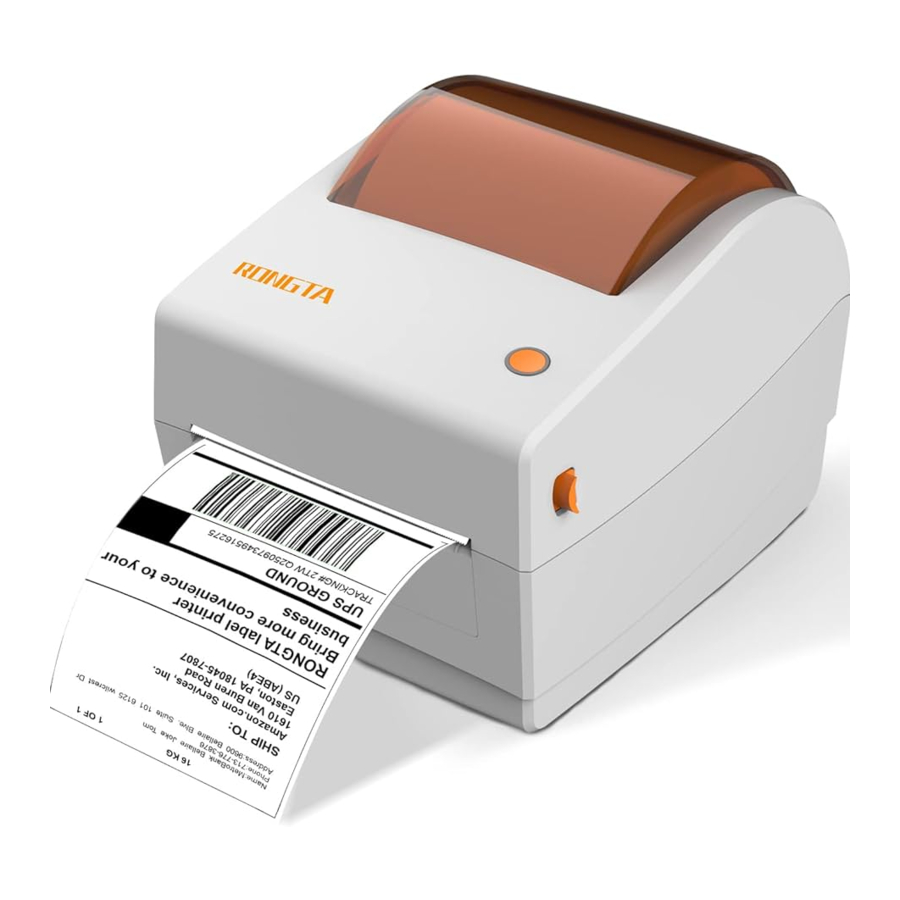 Rongta Technology RP410,RP410Y/C/N,RP411 - RP410 Series Label Printer Manual