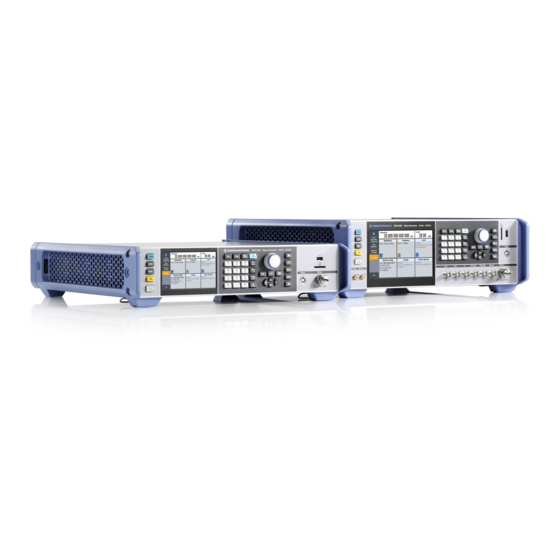 Rohde & Schwarz SMA100B User Manual