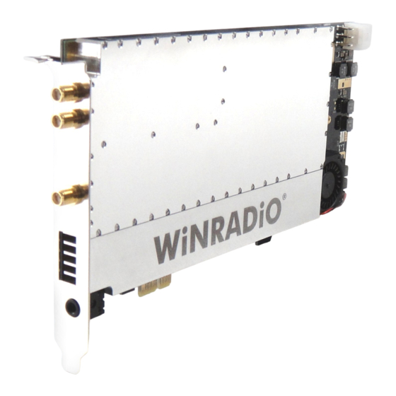 Winradio WR-G35DDCi Application Manual