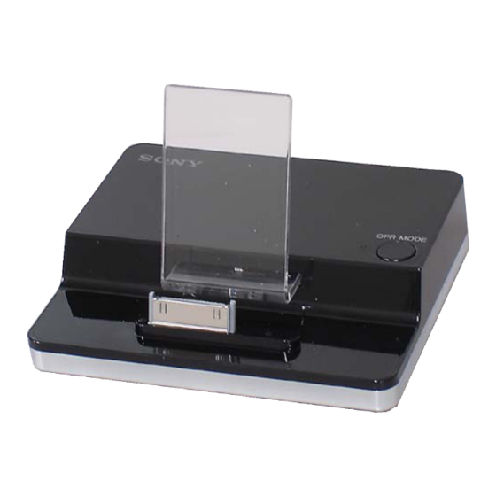 Sony TDM-iP1 Operating Instructions Manual