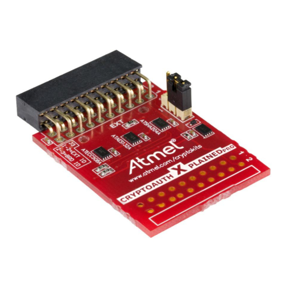 Atmel CryptoAuth Xplained Pro Hardware User's Manual