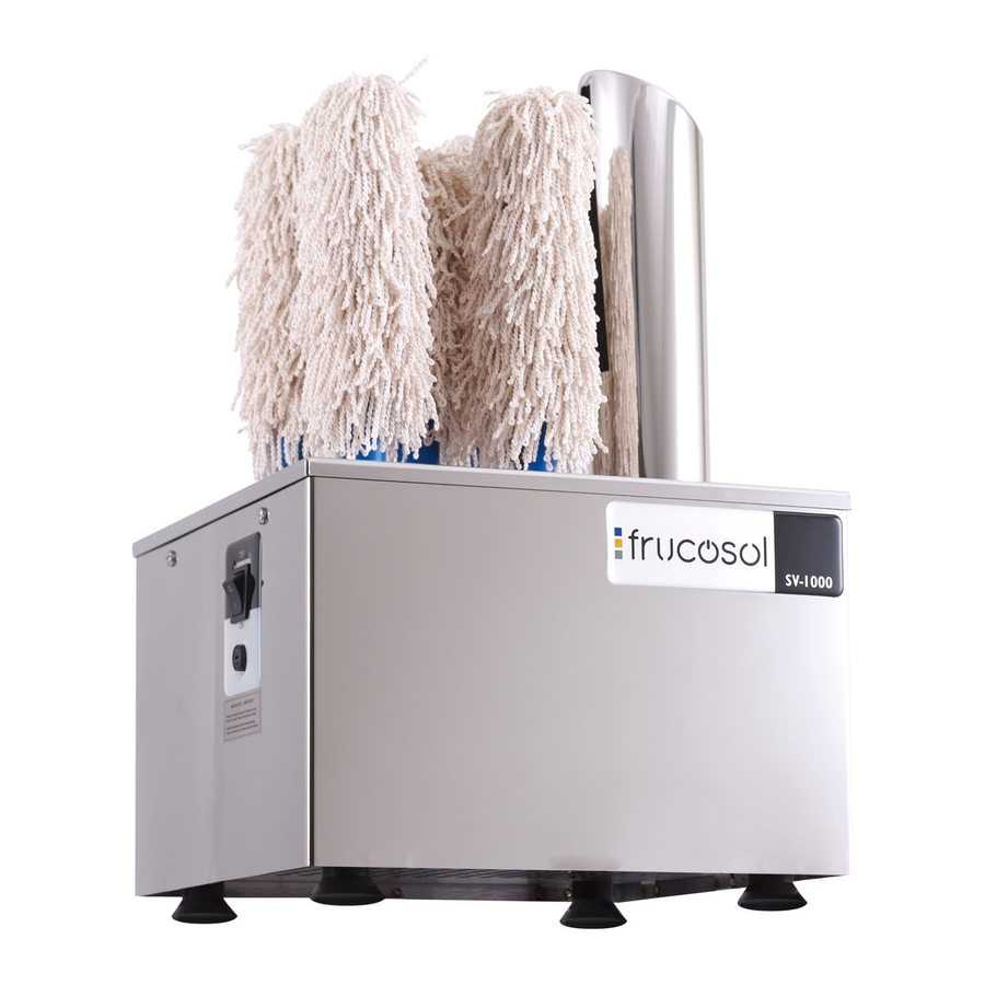Frucosol SV-1000 User Manual