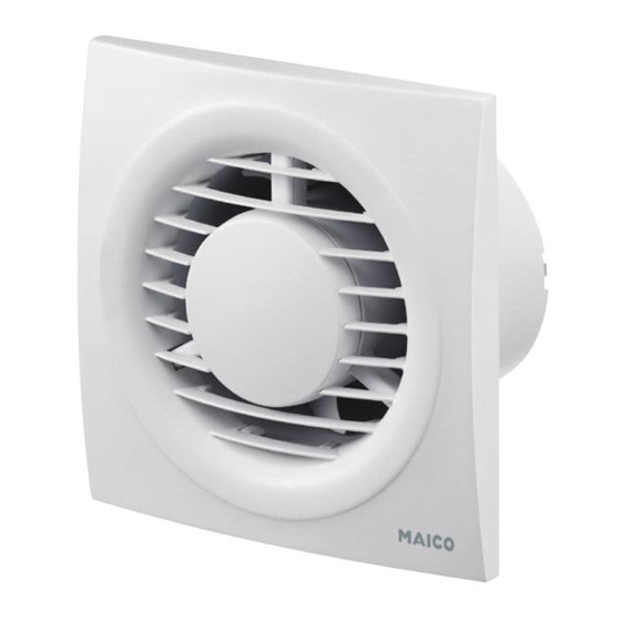 Maico ECA piano Small Room Fan Manuals