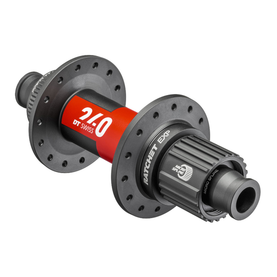 DT SWISS 240 OVERSIZE Technical Manual