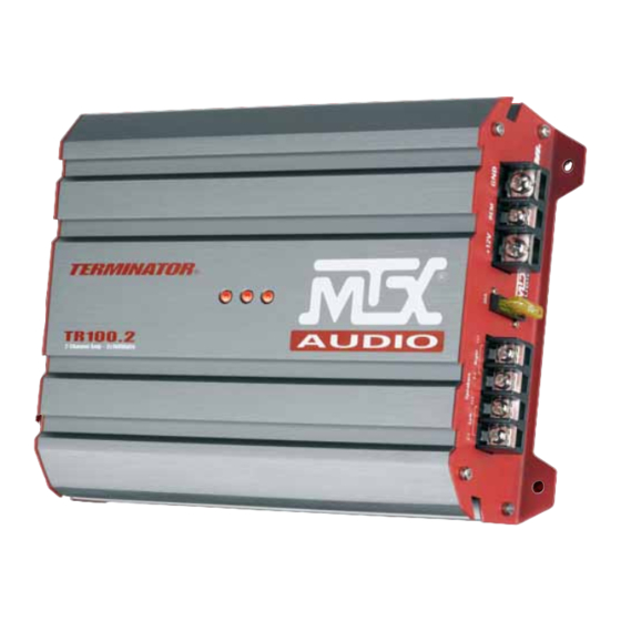 MTX TR100.2 Manuals