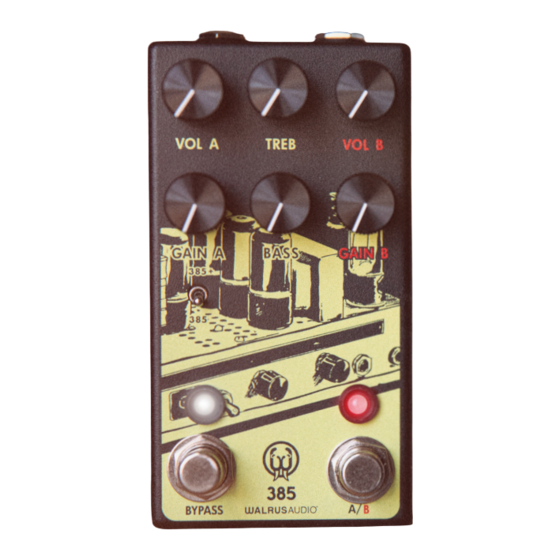 Walrus Audio 385 Overdrive MKII Manual