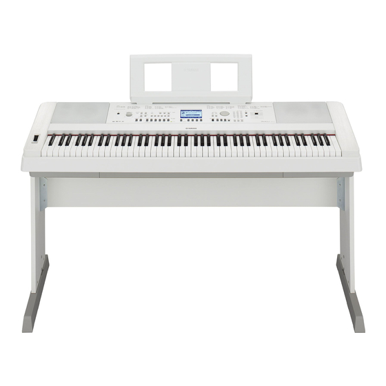 Yamaha Portable Grand DGX-650 Manual